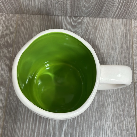 NWT Rae Dunn “SNOOZE.” Typewriter Typed Ceramic Coffee Tea Mug Green - Picture 5 of 6